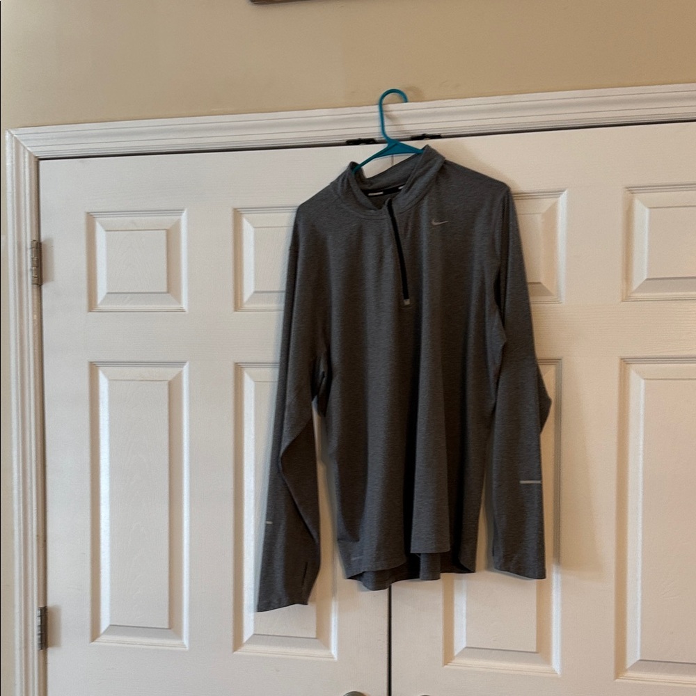 Nike Gray Quarter-Zip Pullover